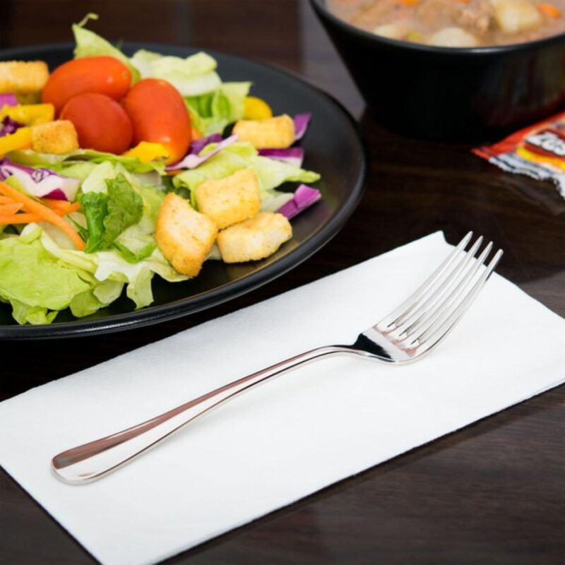 Libbey 100 030 Baguette II 7 1/4" X-Heavy Dessert Fork - 1