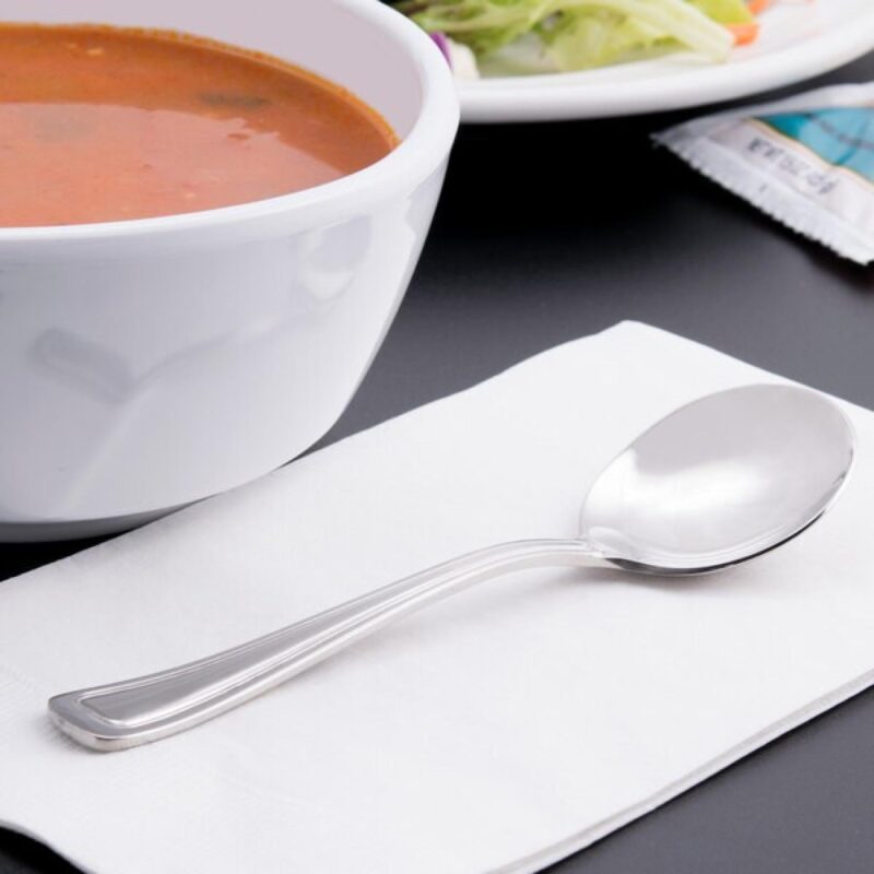 Libbey 101 016 Classic Rim II 5 3/4" X-Heavy Bouillon Spoon - 1