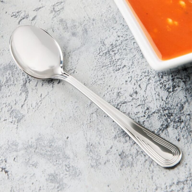 Libbey 129 004 Reflections 6 1/4" Round Bowl Soup Spoon - 1