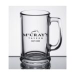 Libbey 15 oz. Clear Glass Beer Mug with Large Imprint Area