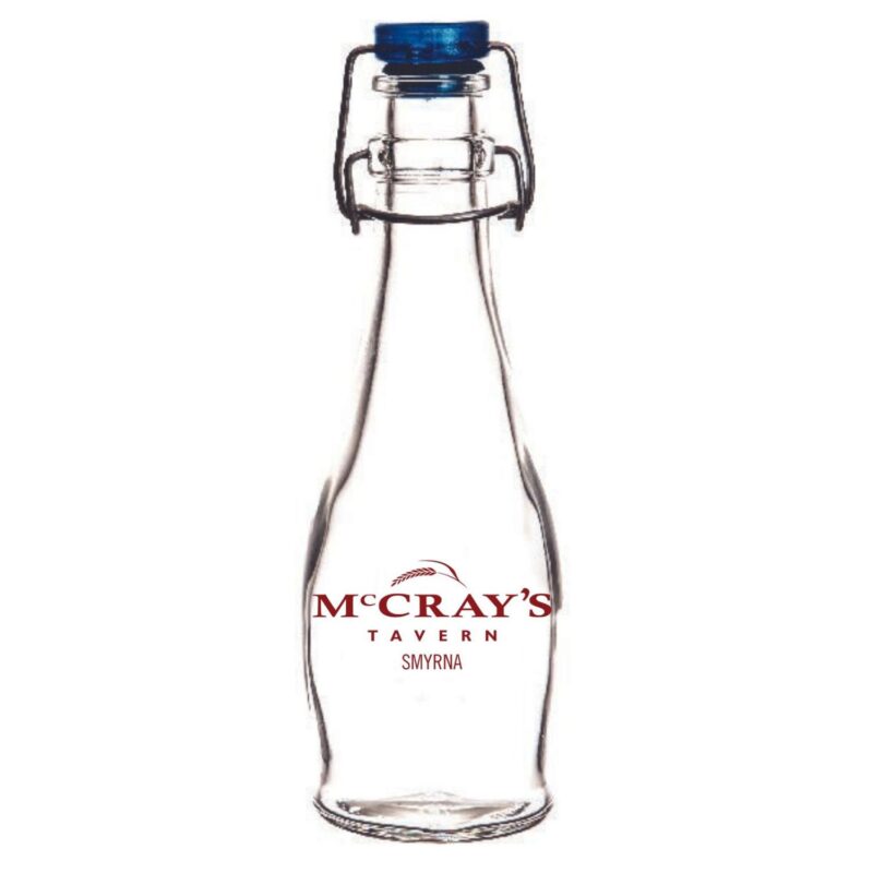 Libbey 34 oz. Clear Glass Bottle with Flip-Top Wire Bail Lid