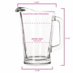 Libbey 60 oz. Clear Glass Pitcher - Bulk 6-Pack - 1
