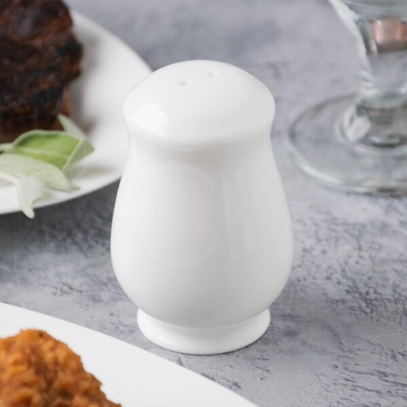 Libbey 911190026 International 2 1/4" Bone China Salt Shaker - 1