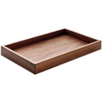 Libbey Ananti 11 1/2" x 7 1/8" Wood Serving Tray
