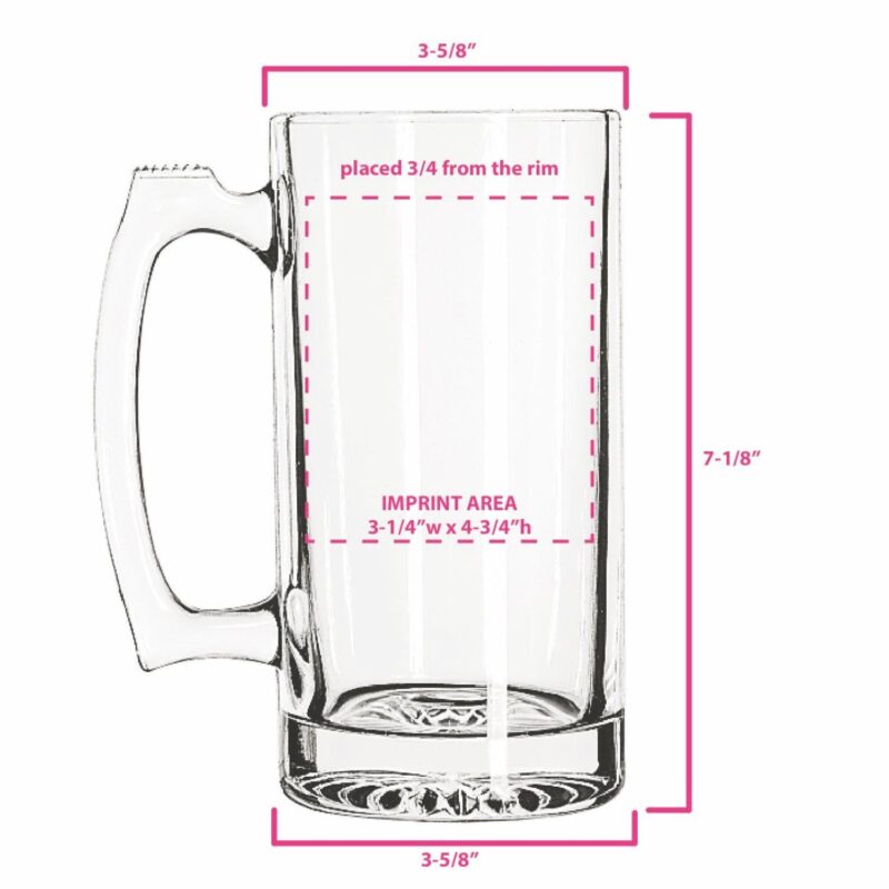 Libbey Beer Mug 25 oz. - Made in the USA - 1