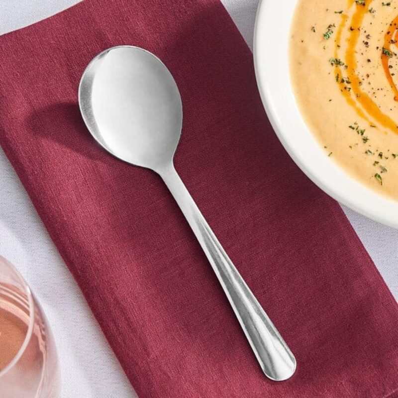 Libbey Brandware 141 004 Windsor 6 3/4" Round Soup Spoon - 1