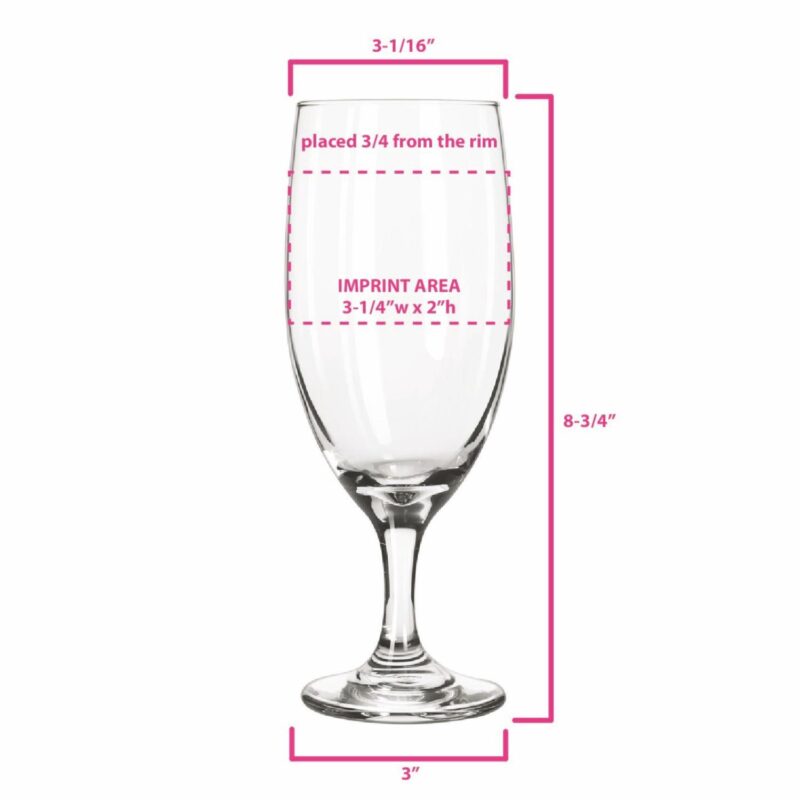 Libbey Tall Iced Tea Glass 16 oz. - American-Made Stemmed Glassware - 1