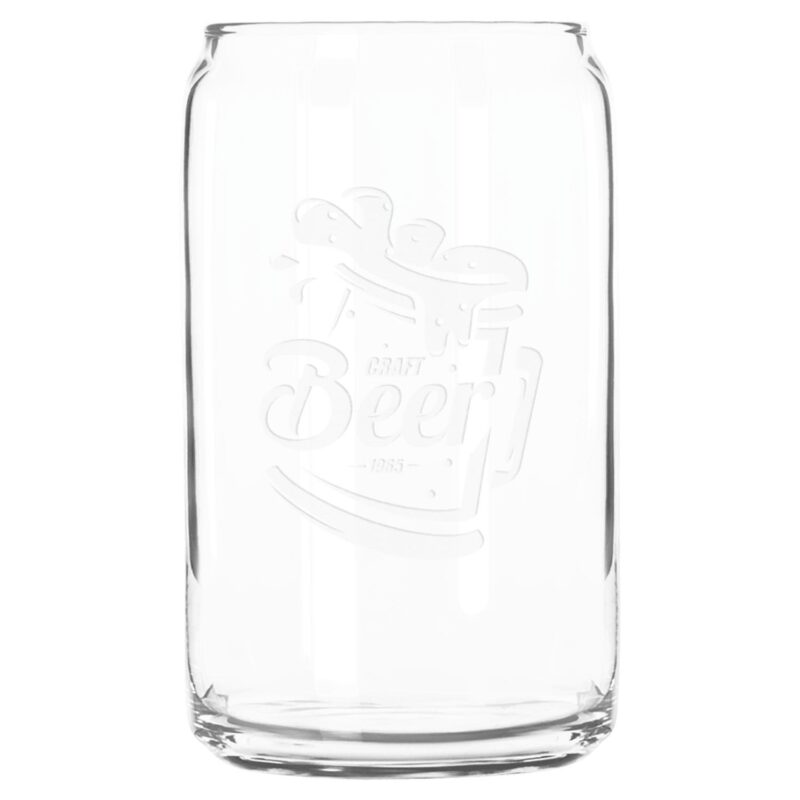 Libbey-16-OZ-BEER-CAN-GLASS-GI-1252 Libbey 16 OZ BEER CAN GLASS
