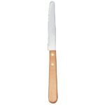 Libbey 200 1702 8 1/2" Steak Knife w/ Wood Handle
