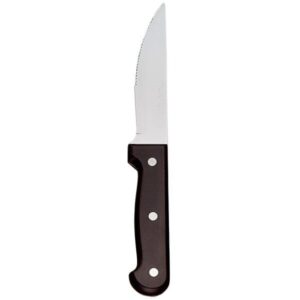 Libbey 201 2692 Chop Steak Knife w/ Black Bakelite Handle