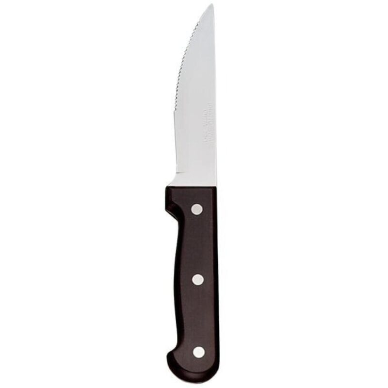 Libbey 201 2692 Chop Steak Knife w/ Black Bakelite Handle