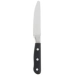 Libbey 201 2694 Deluxe Steak Knife w/ Black Plastic Handle