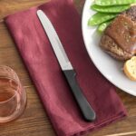 Libbey 201 2702 8 Steak Knife w/ Black Polypropylene Handle - 1