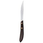 Libbey 201 2762 Pistol Grip Steak Knife w/ Black POM Handle