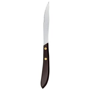 Libbey 201 2762 Pistol Grip Steak Knife w/ Black POM Handle