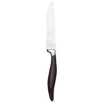 Libbey 201 2801 Steak Knife w/ Black Plastic Handle