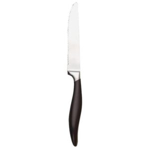 Libbey 201 2801 Steak Knife w/ Black Plastic Handle