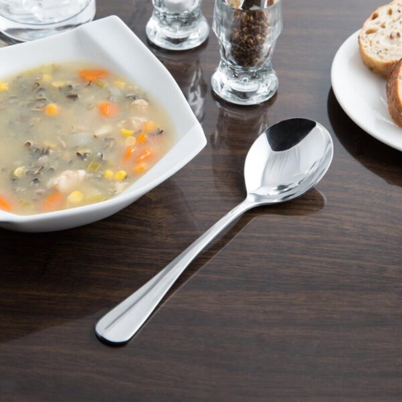 Libbey 213 016 Baguette 6 1/8" Heavy Bouillon Spoon - 1