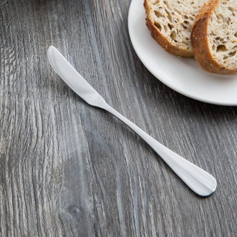 Libbey 213 053 Baguette 6 5/8" Flat Butter Knife / Spreader - 1