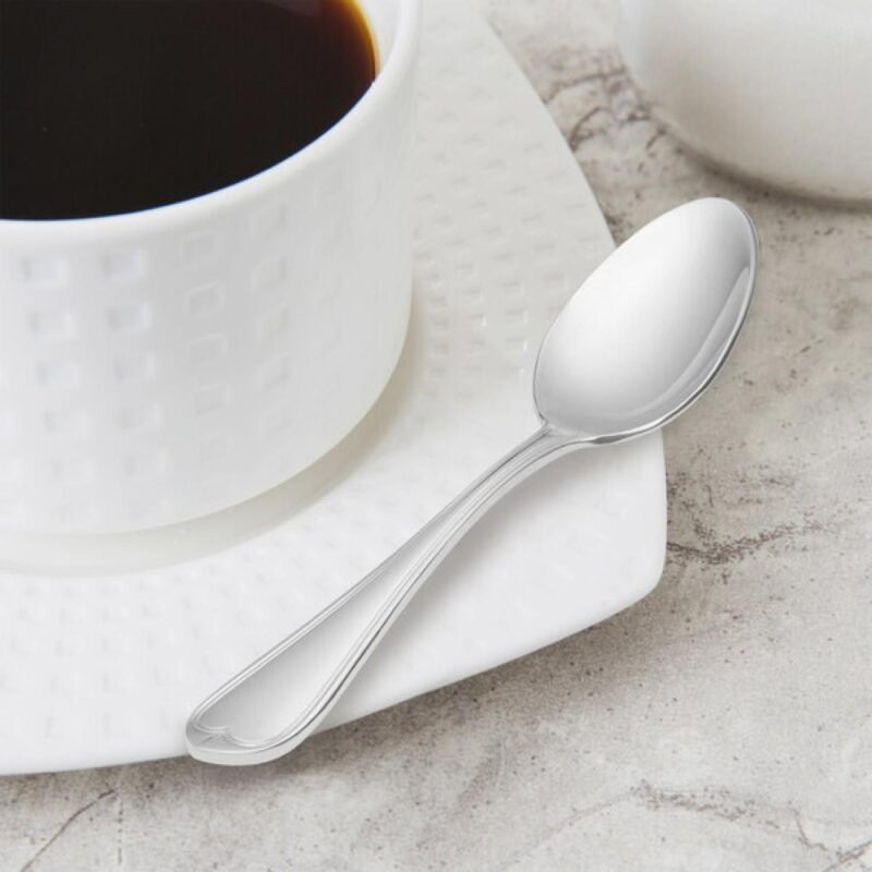 Libbey 239 007 Antique 4 1/4" Heavy Demitasse Spoon - 1