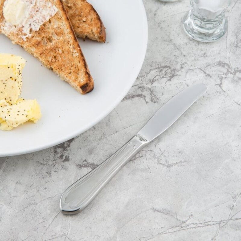 Libbey 239 554 Antique 6 3/4" Plain Bread & Butter Knife - 1