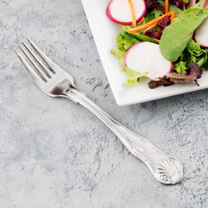 Libbey 244 038 Kings 8 1/8" Heavy Salad Fork - 1