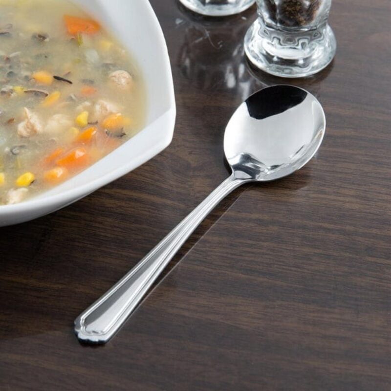 Libbey 256 016 Cortland 5 7/8" Heavy Bouillon Spoon - 1