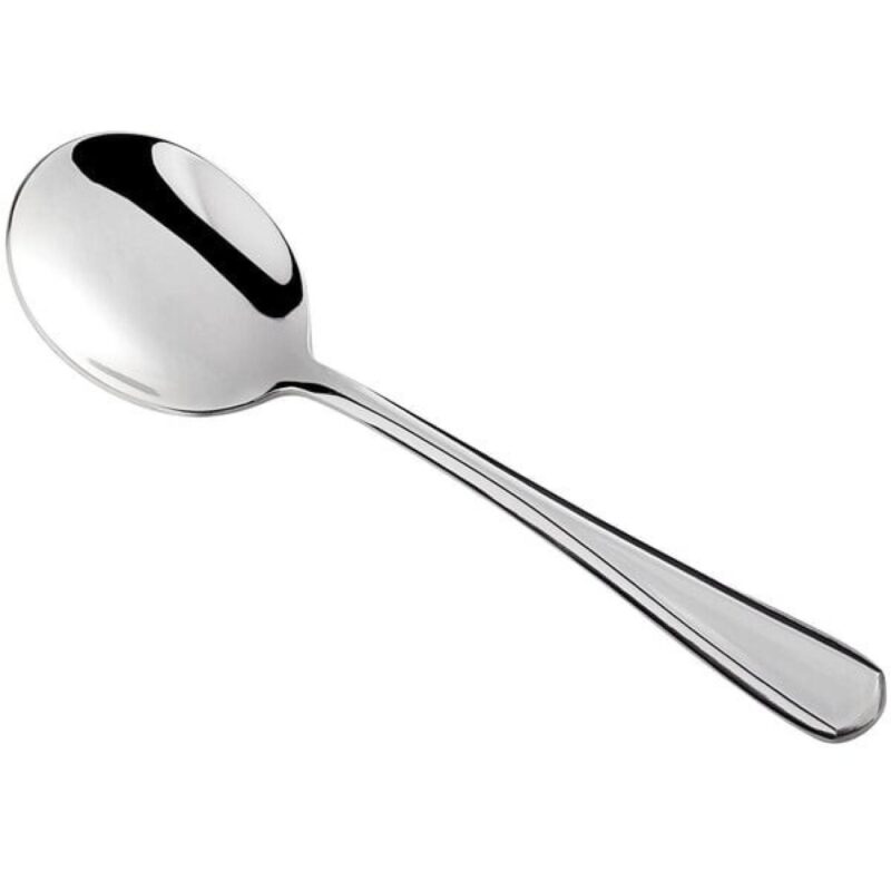 Libbey 304 016 Adrina 6 3/8" Heavy Bouillon Spoon