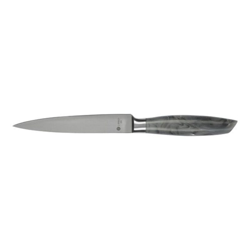 Libbey 9 3/8" Heavy Steak Knife w/ Gray Marble Handle
